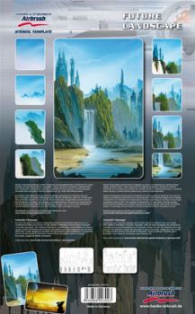 Harder Steenbeck 'Space Landscape' Stencils with Step by Step Instruct —  Midwest Airbrush Supply Co